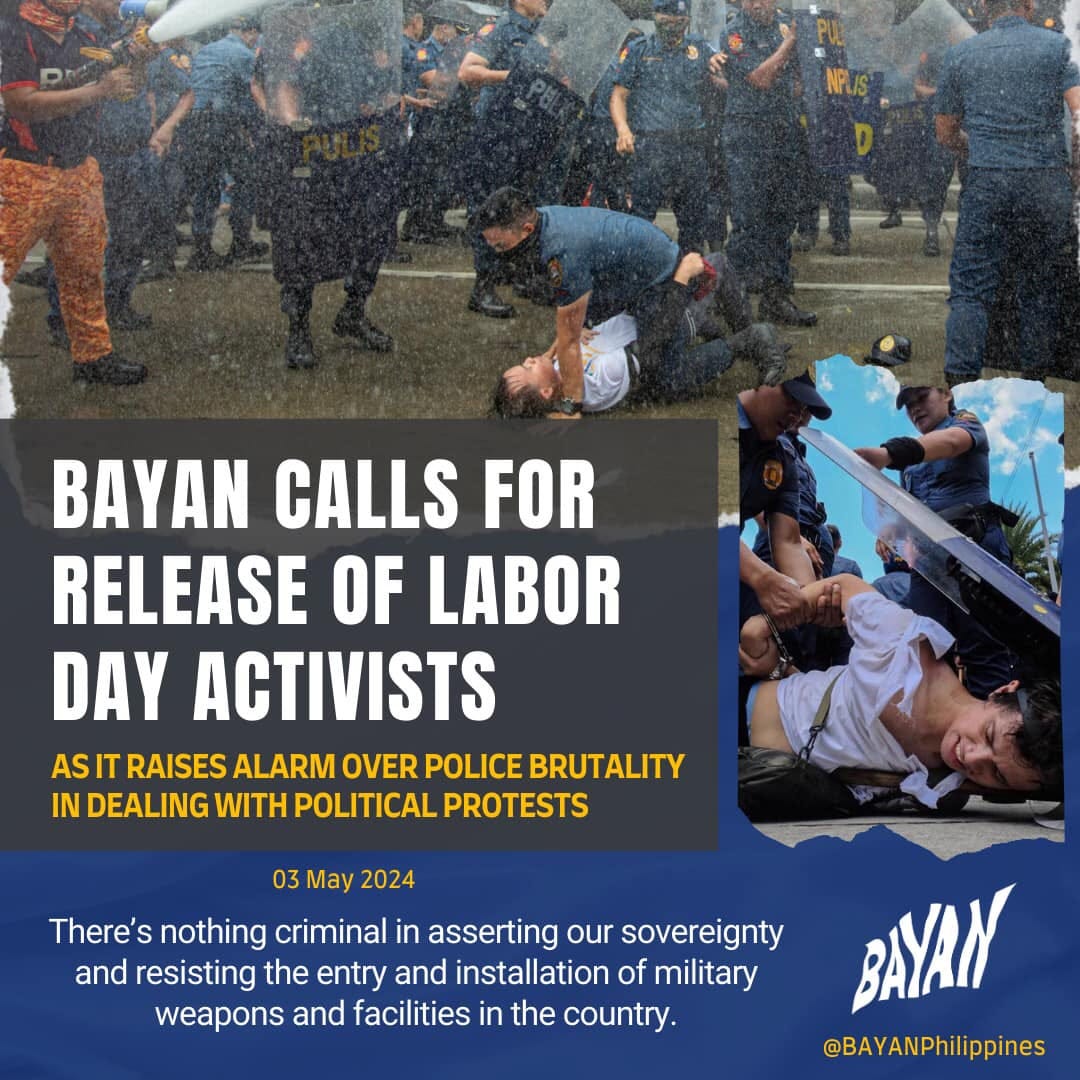 Bayan Calls For Release Of Labor Day Activists As It Raises Alarm Over ...