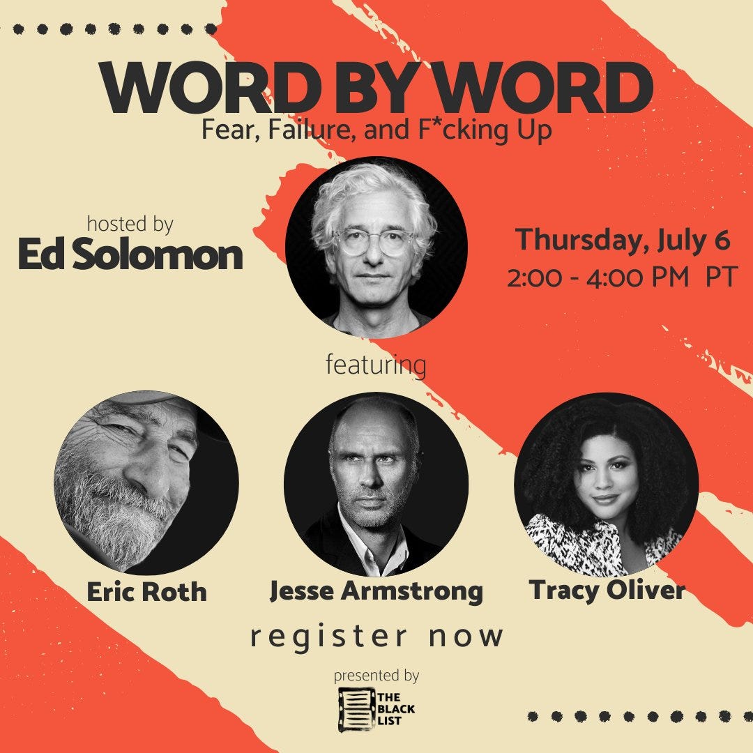New Podcast “Word by Word”. Hosted by screenwriter Ed Solomon with