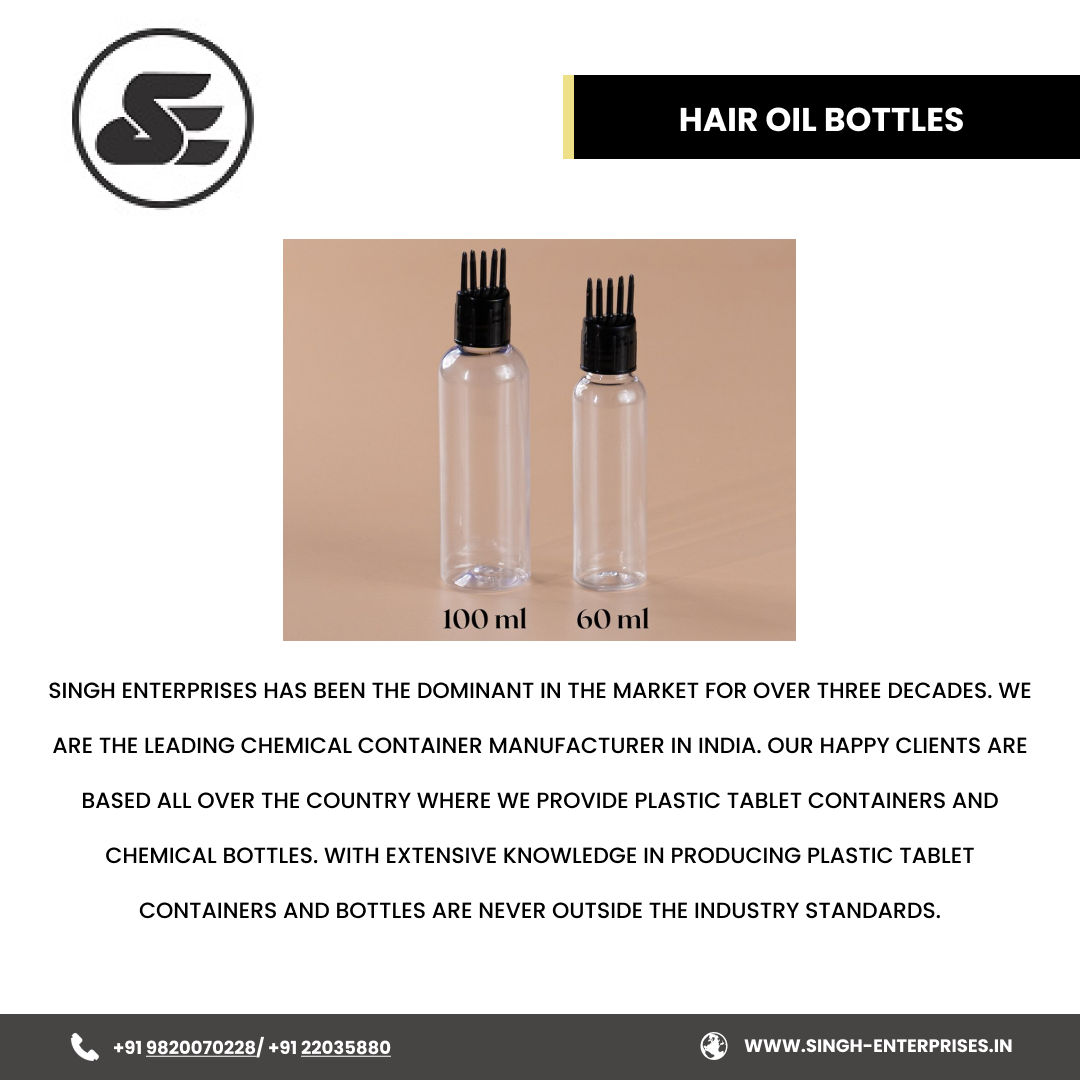 Choosing the Right Hair Oil Bottles for Your Brand A Guide by singh
