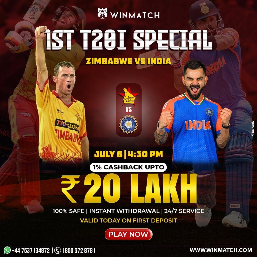 Excitement Peaks: India vs Zimbabwe 2024 T-20 Series | by Winmatch