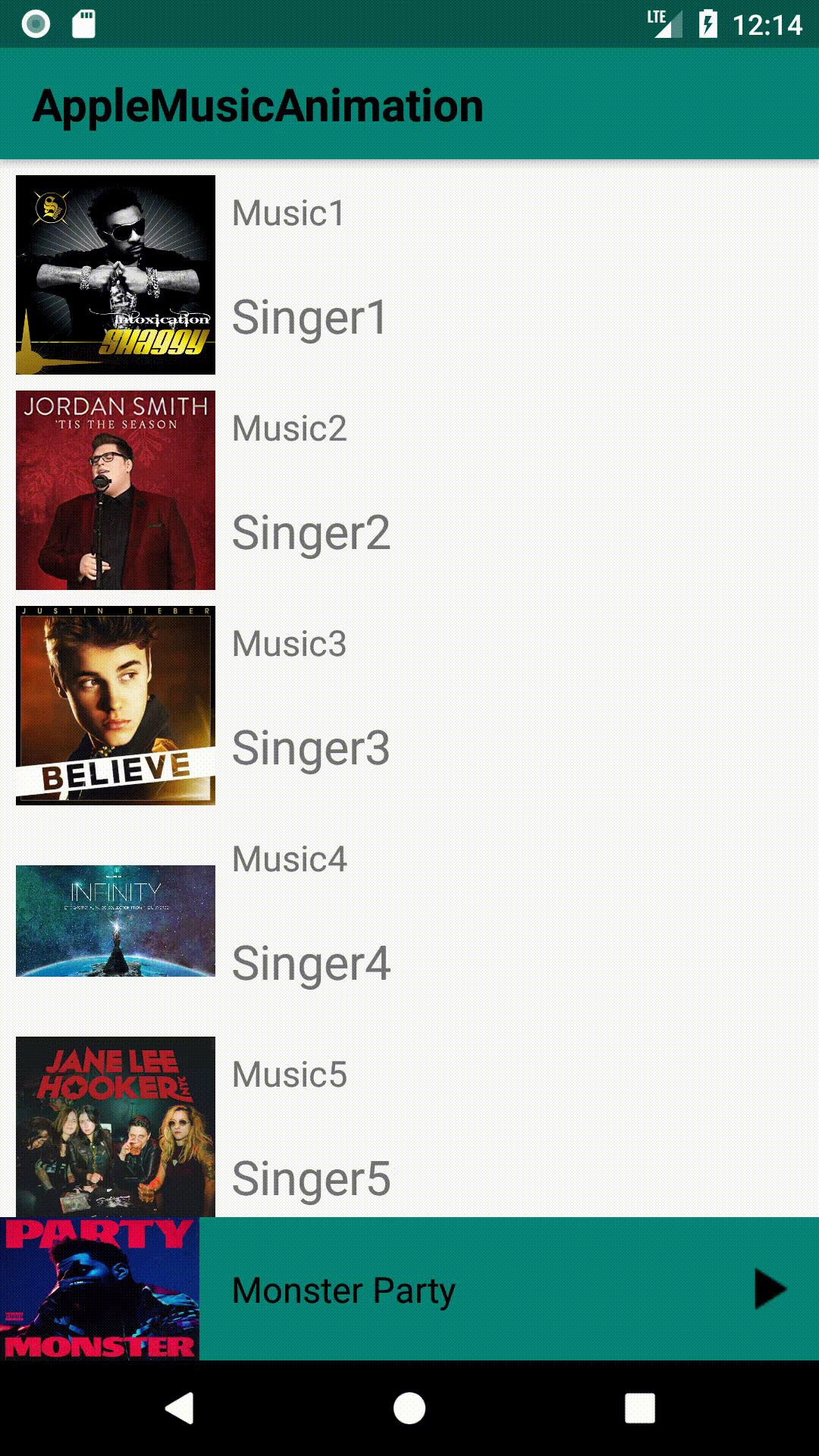 Apple Music Animation with MotionLayout by Nizomjon Medium