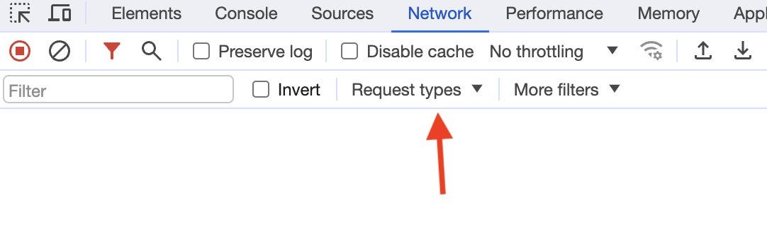 get the tabs back to filter on network requests in Chrome dev tools ...