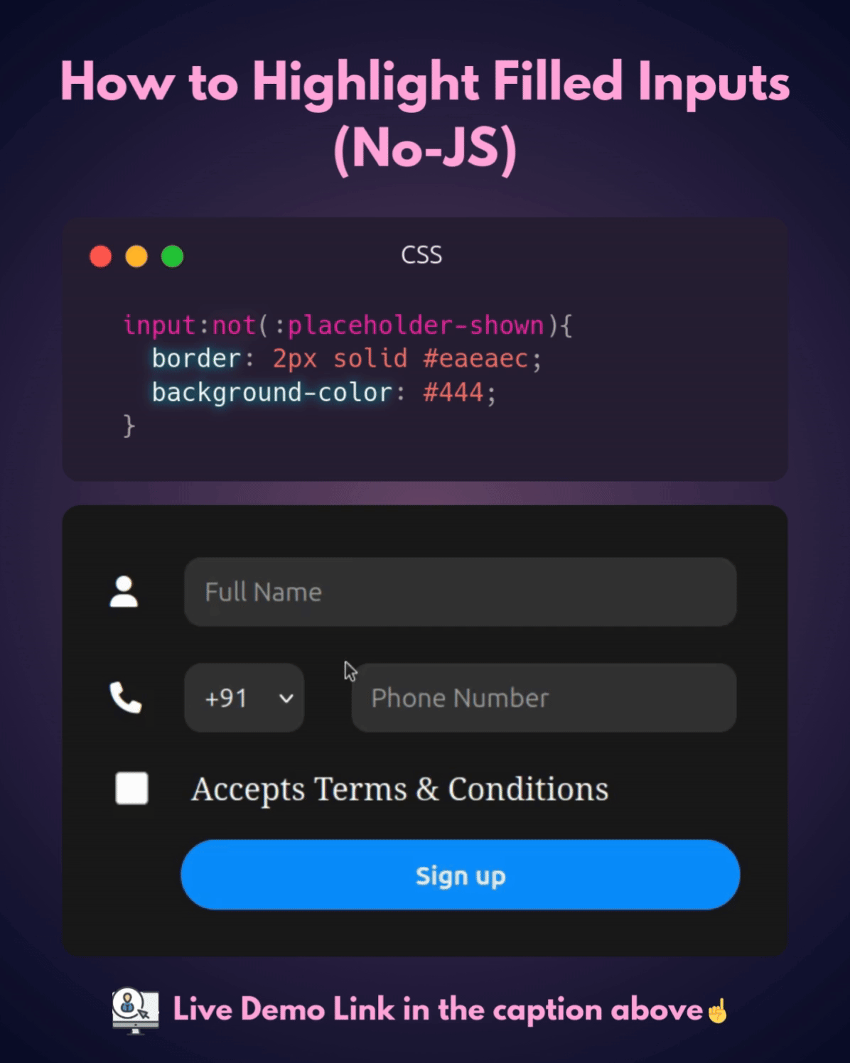 A Simple CSS Trick to Style Filled Inputs (No JavaScript Needed ...