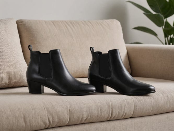 dressy black booties low heel
