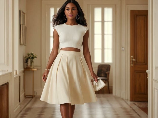ManicariaBBJoanas skirt - Cream / Black