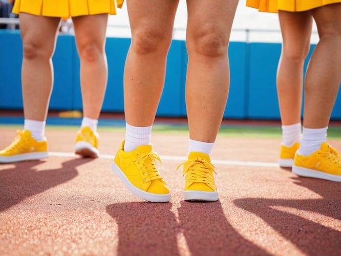 bright yellow sneakers