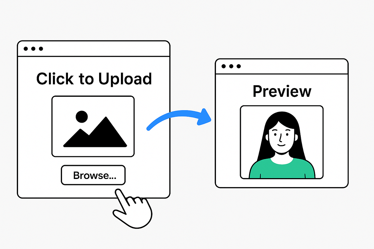 How to Show Image Preview and Open File Dialog on Click | by Raza ...