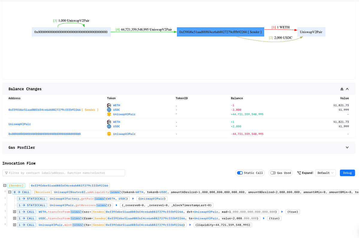 Use Phalcon Fork to Learn Uniswap V2 | by BlockSec | Medium