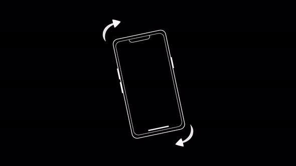 Animation of Please Rotate Your Phone to Landscape 90 Rotation for ...