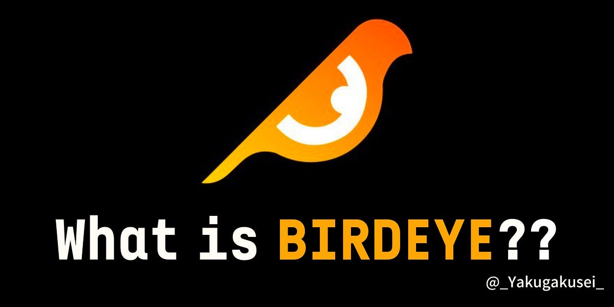 BIRDEYE: Solana trade data aggregator Start Guide | by Yakugakusei | Medium