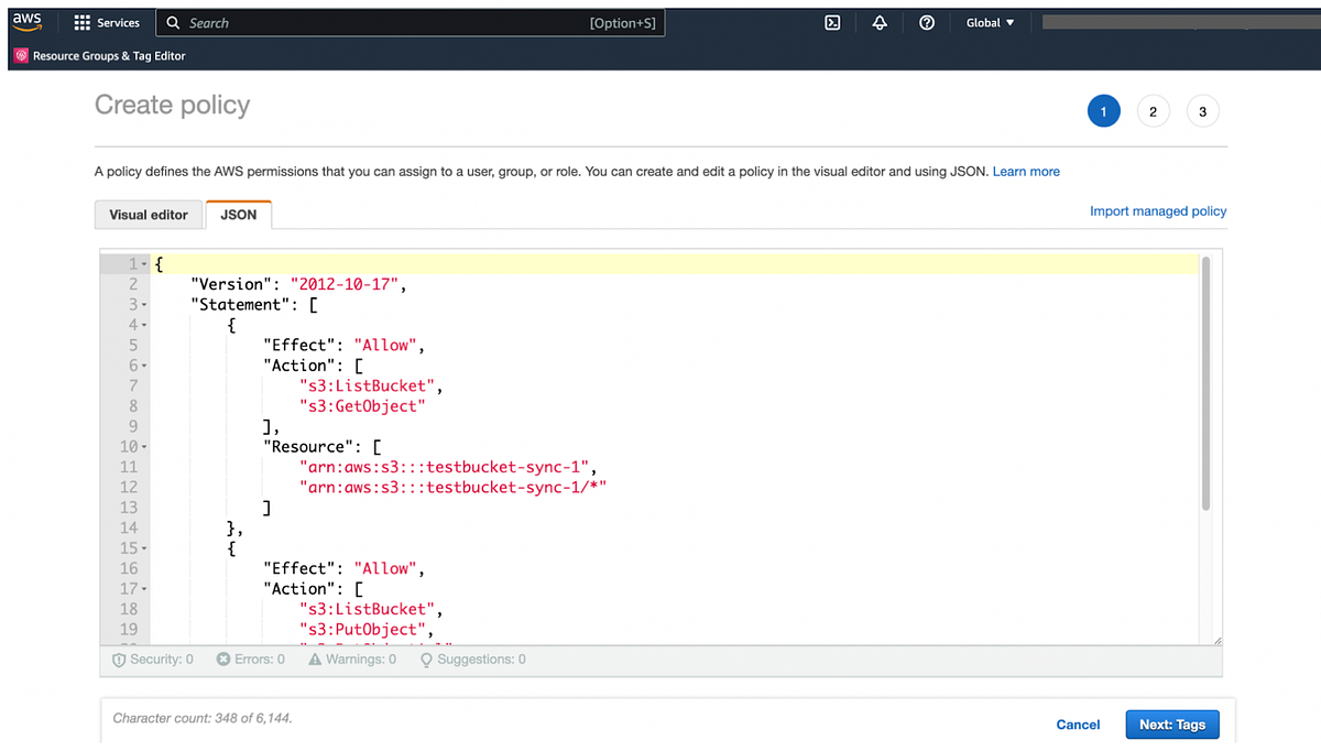 Data migration between two S3 buckets with SSO user access by Arijita