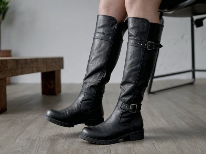 Flat Black Knee High Boots | by Wrenlee Rich | Apr, 2024 | Medium