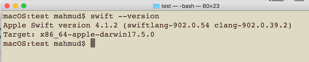 Running and Compiling Swift Code in Terminal | by Mahmud Ahsan | Medium