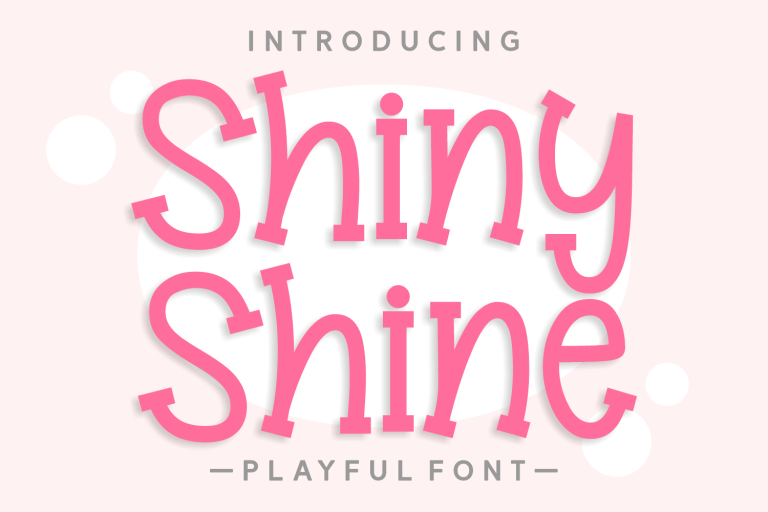 Shiny Shine Font Free Download & Preview linkun069 Medium