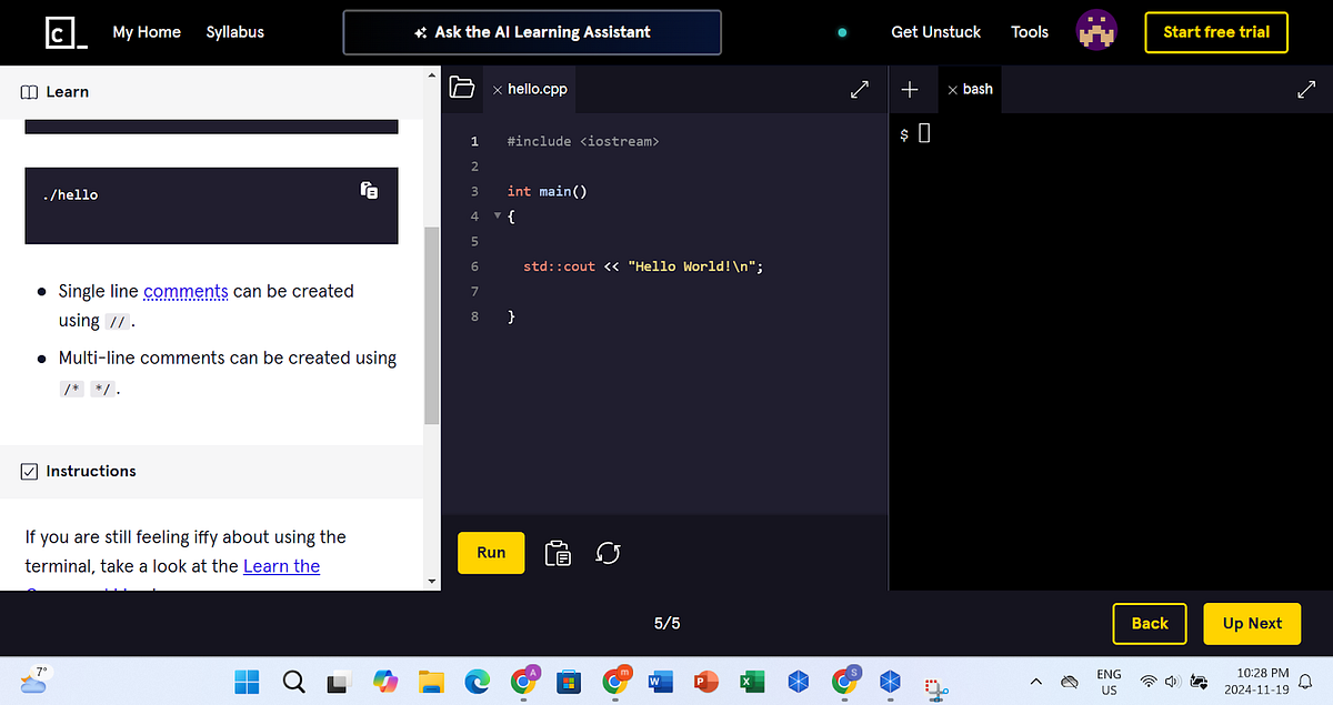 Codecademy Insights and Experience with C++ | by Asha Khargie | Nov ...