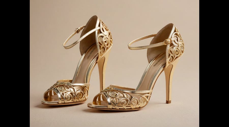 Womens Gold Dress Shoes by Garry Whitaker Medium