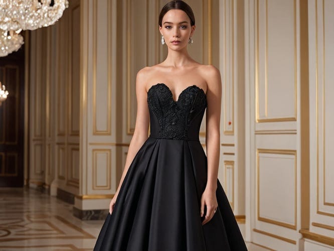 Strapless Long Black Dresses | by Colette Rich | Apr, 2024 | Medium