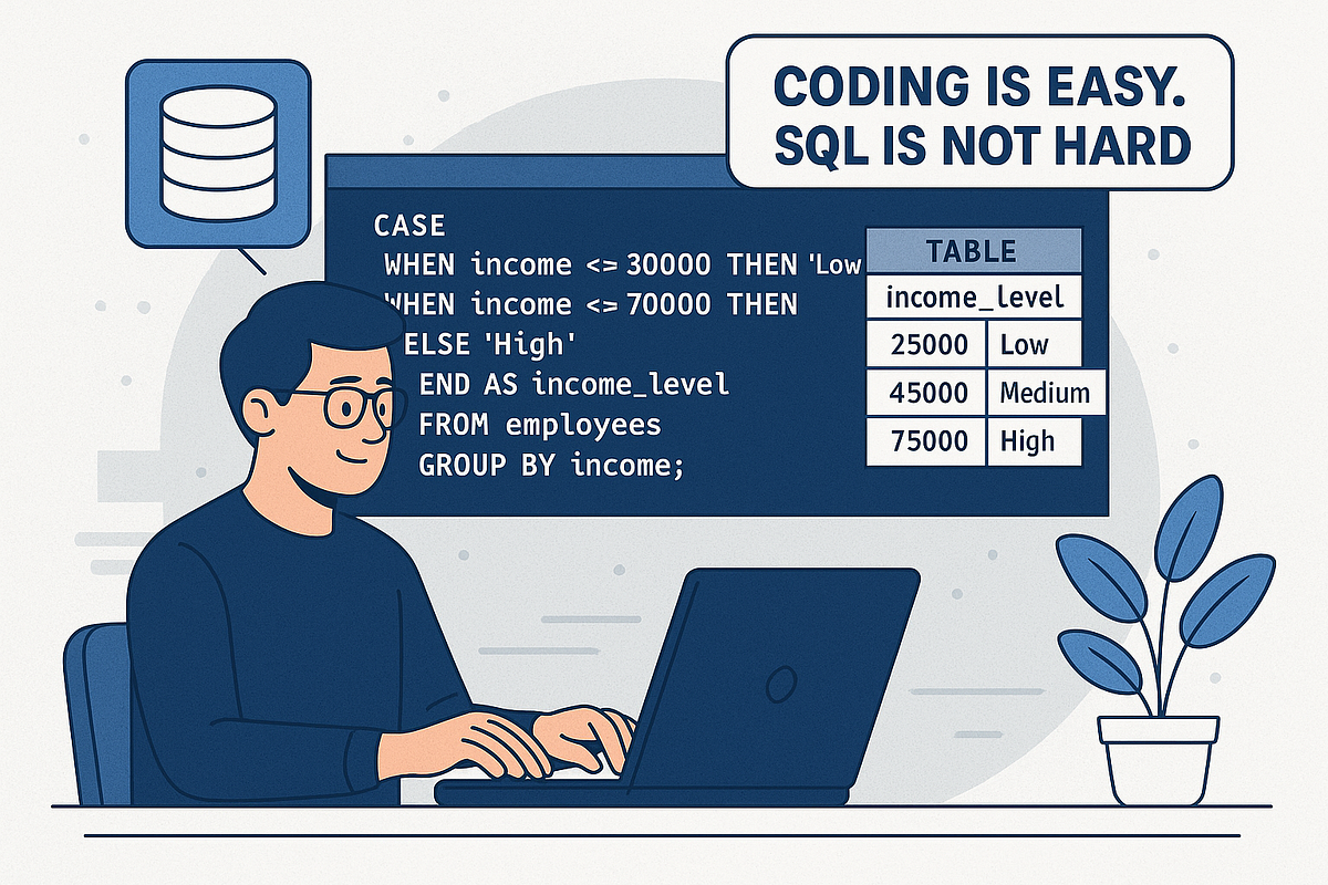 SQL if else condition CASE WHEN and NTILE Categorized your data | Level ...