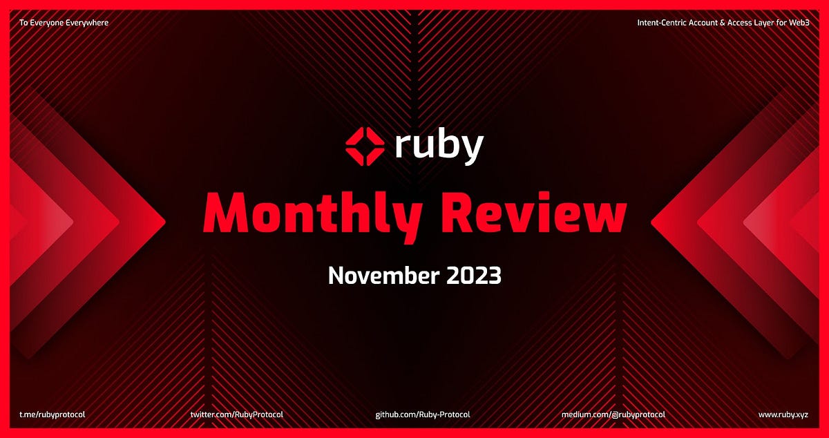 Ruby Protocol Monthly Review — November 2023