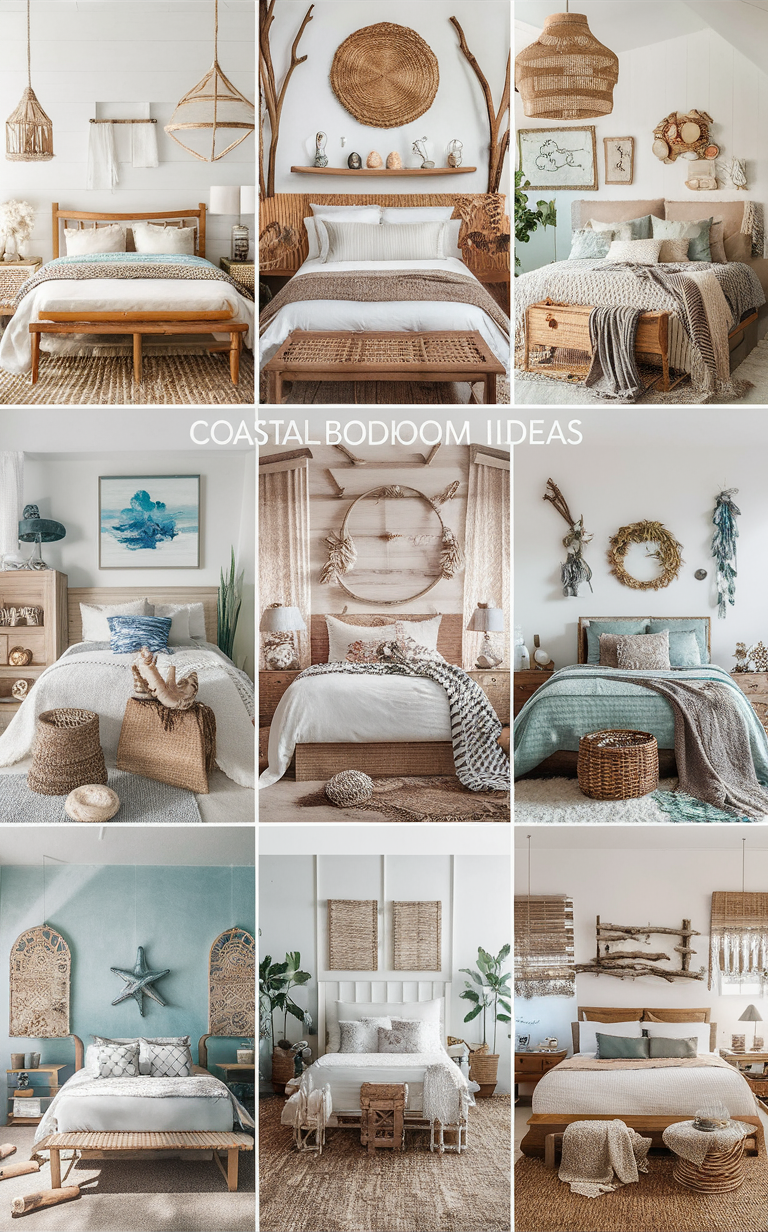Top 10 Coastal Boho Bedroom Ideas with Earthy Textures | by Home Cabinet Expert | Oct, 2024 | Medium