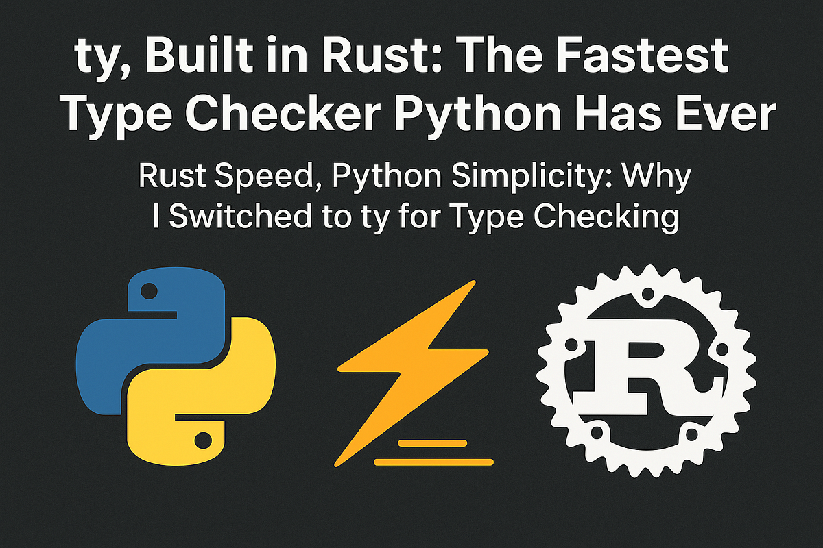 ty, Built in Rust: The Fastest Type Checker Python Has Ever Seen | by ...