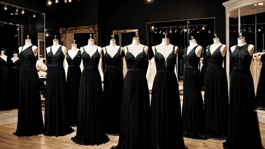 Long Black Bridesmaid Dresses 