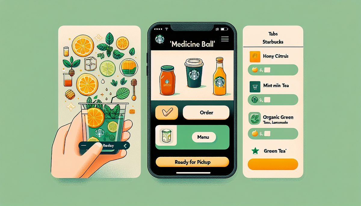 How to Order Medicine Ball from the Starbucks App by Vyankatesh Varma