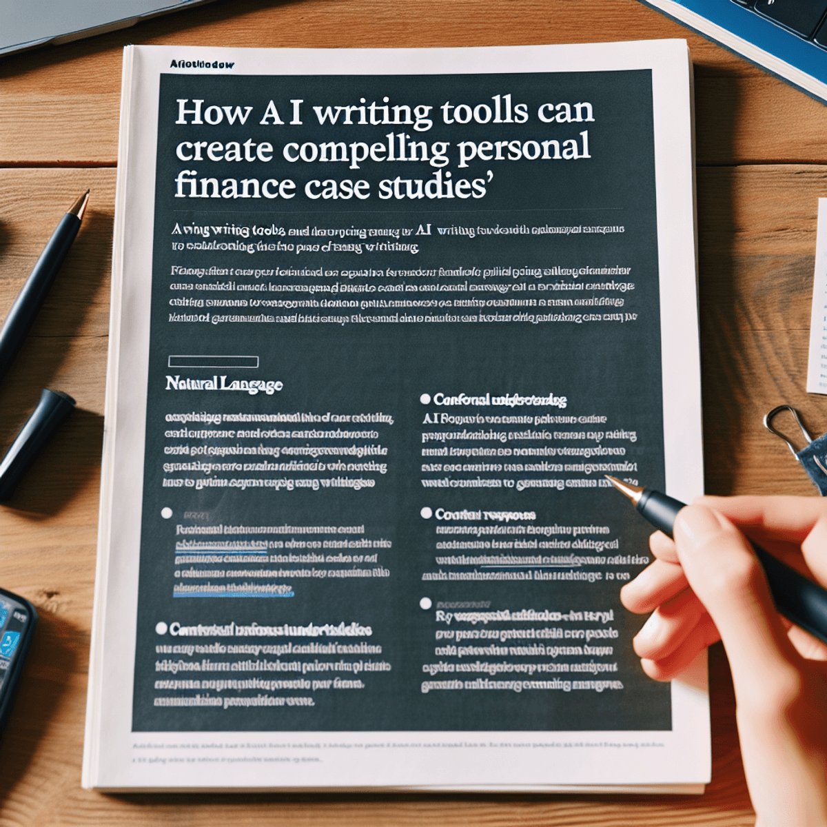 AI Writing Tools for Crafting Engaging Personal Finance Case Studies