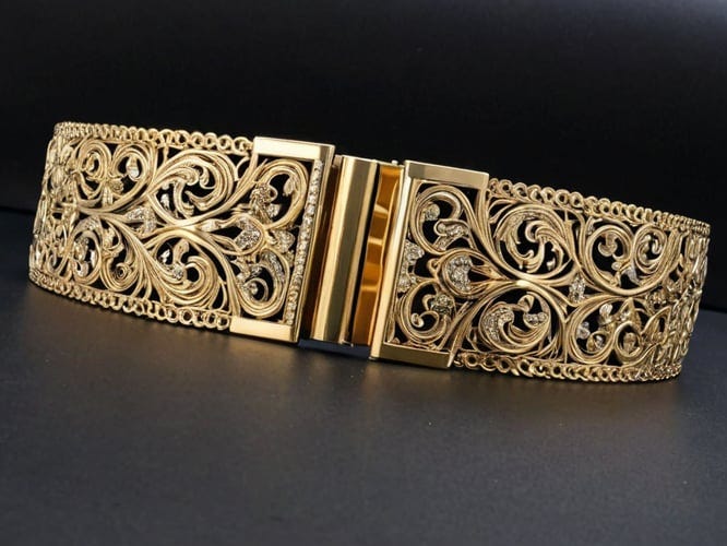 Plus Size Gold Belts by Sophie Sprint Medium