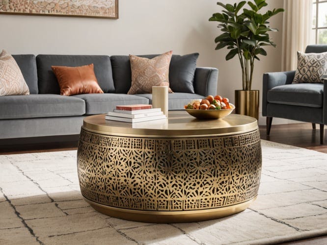 Brass Drum Coffee Tables by Cody Byrd Jun, 2024 Medium