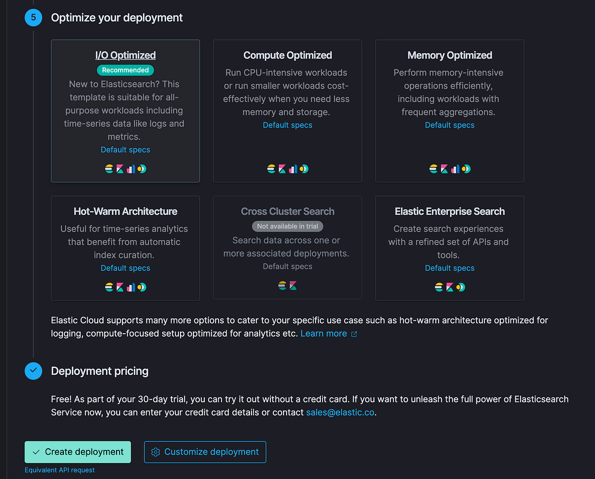 喬叔教 Elastic — 03 — Elastic Cloud 如何建立 Deployment (2/2) — 配置的選擇 ...