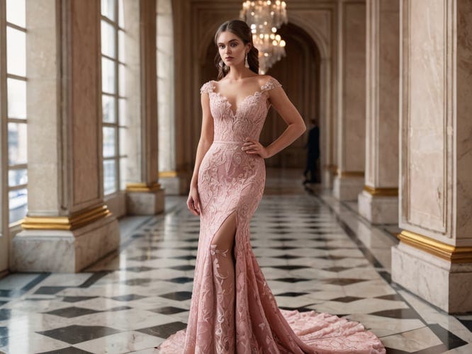 Pink Women's Dress S204