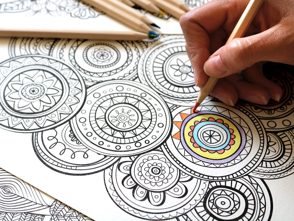 Anxiety Relief Coloring Pages for Adults, 50 Printable Pages of