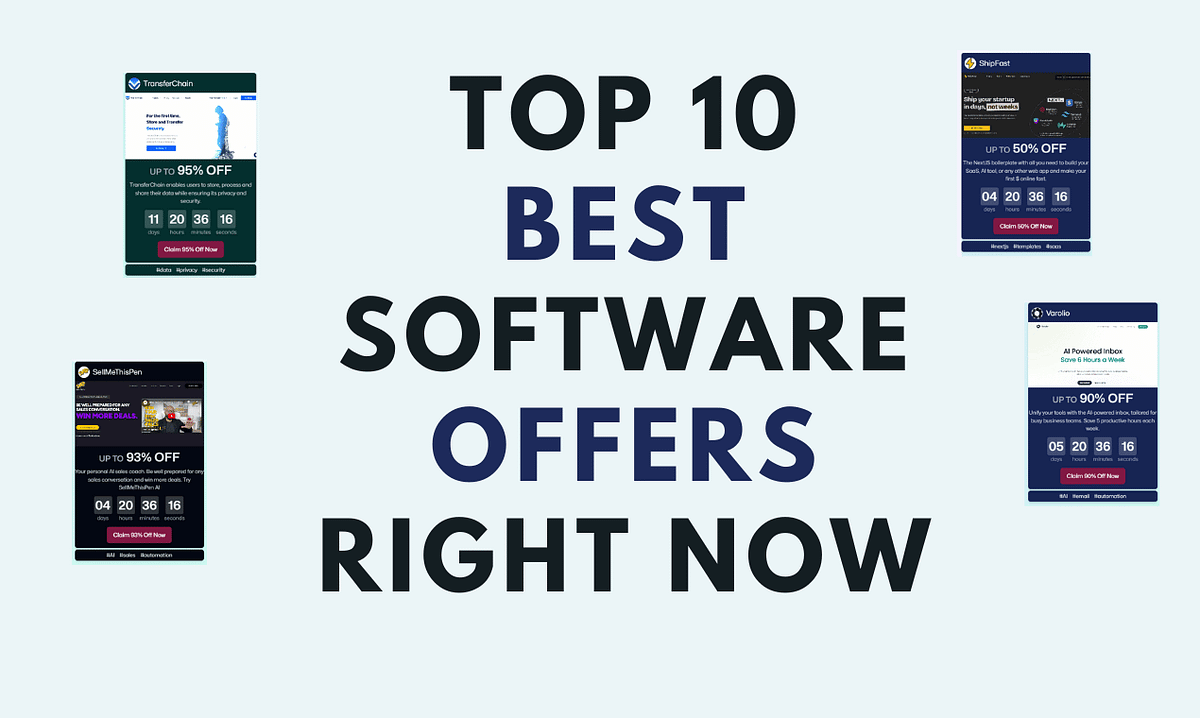 Top 10 Best Software Deals Right Now | by Franklin Mayoyo: Unmissable Offers!