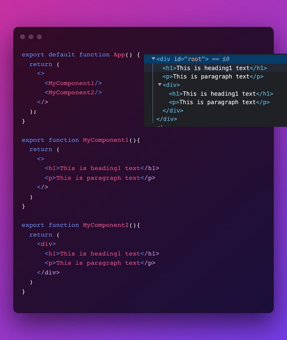 JSX, React Fragment And The Keys. JSX is the primary way to write the