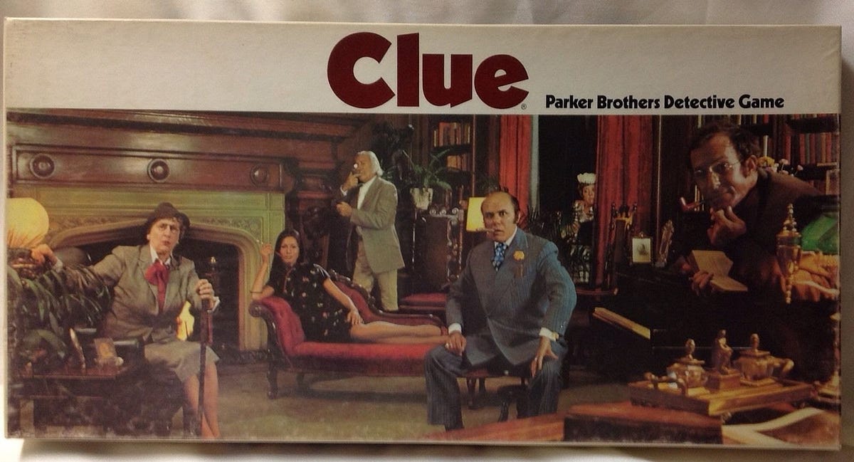 An Oral History of the 1972 Clue Board Game Photoshoot by Rob Rooney