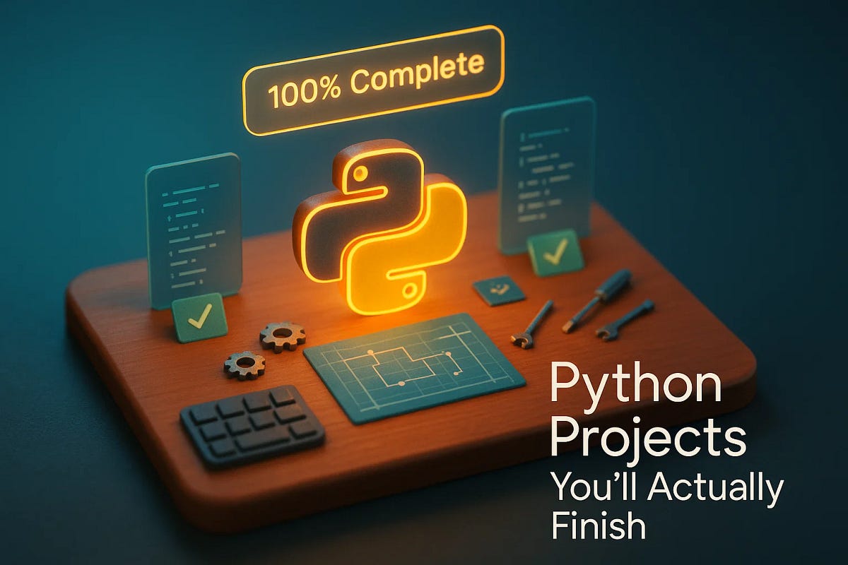 8 Python Projects You’ll Actually Finish | by Abdur Rahman | Oct, 2025 ...