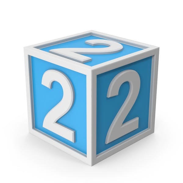 Number Cube Two (3D) - Gracegilded - Medium