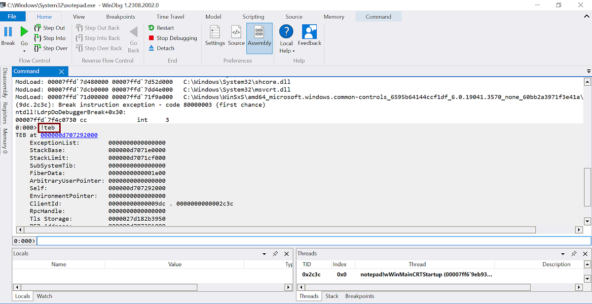 The Windows Concept Journey — TEB (Thread Environment Block) by