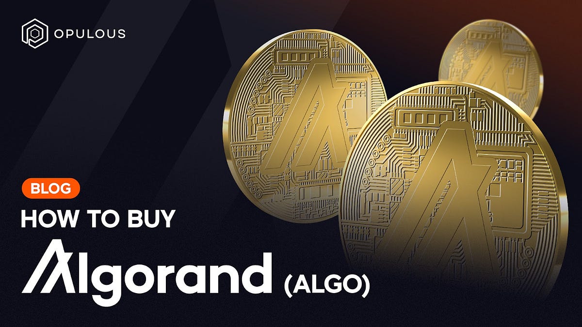 How to buy Algorand (ALGO). We are incredibly proud that Opulous is… | by  Opulous | Medium