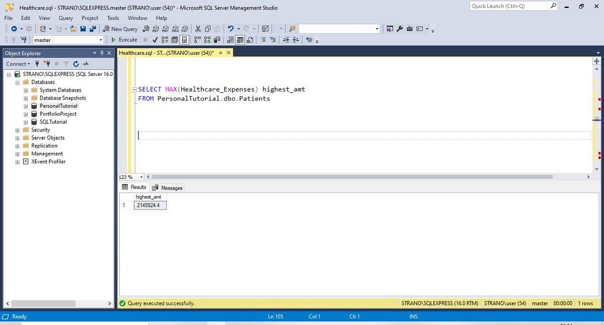 SQL for Healthcare: Retrieving the Second and Third Highest Values ...