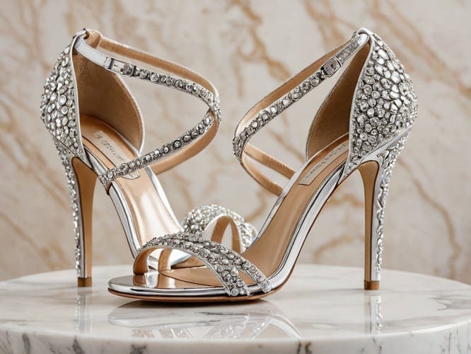 sparkly strappy heels