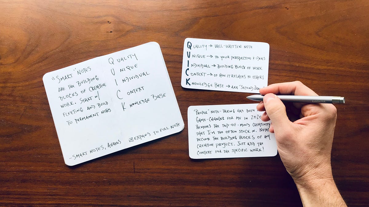 Develop a Notecard System Inspired by Ryan Holiday