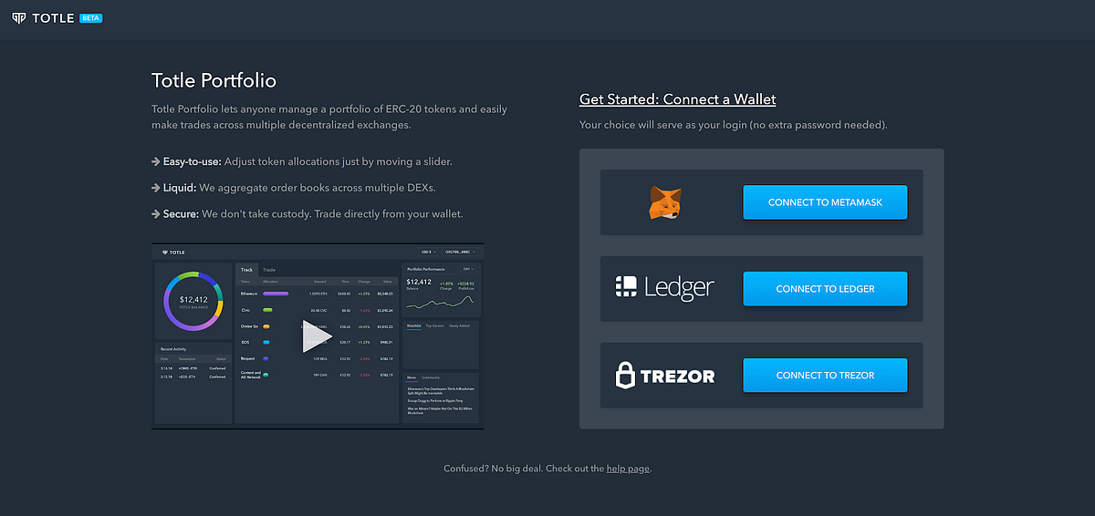 #BUIDL: Totle’s V0.4 Update!. In June of this year, Totle launched ...