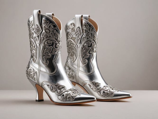 Metallic Silver Boots | by Dewey Peralta | Apr, 2024 | Medium