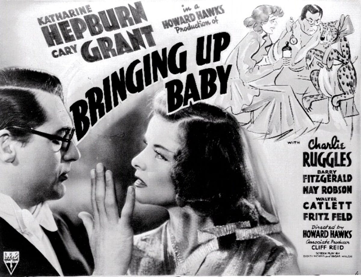 Bringing Up Baby: Grant, Hepburn, and a Madcap Romantic Comedy: Published  on Newsbreak | by Chris Nersinger | Medium, image size:1200x923