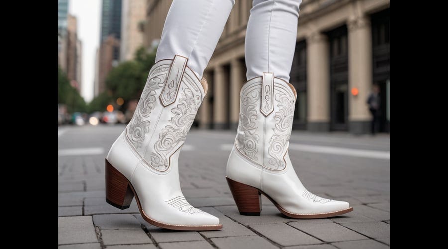 Women White Cowboy Boots by Clara Murphy Mar, 2024 Medium
