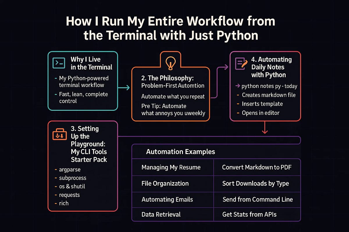 How I Run My Entire Workflow from the Terminal with Just Python | by ...