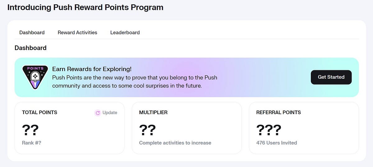 Introducing Phase 1 of the Push Points Program: | by Oisheechoudhury ...