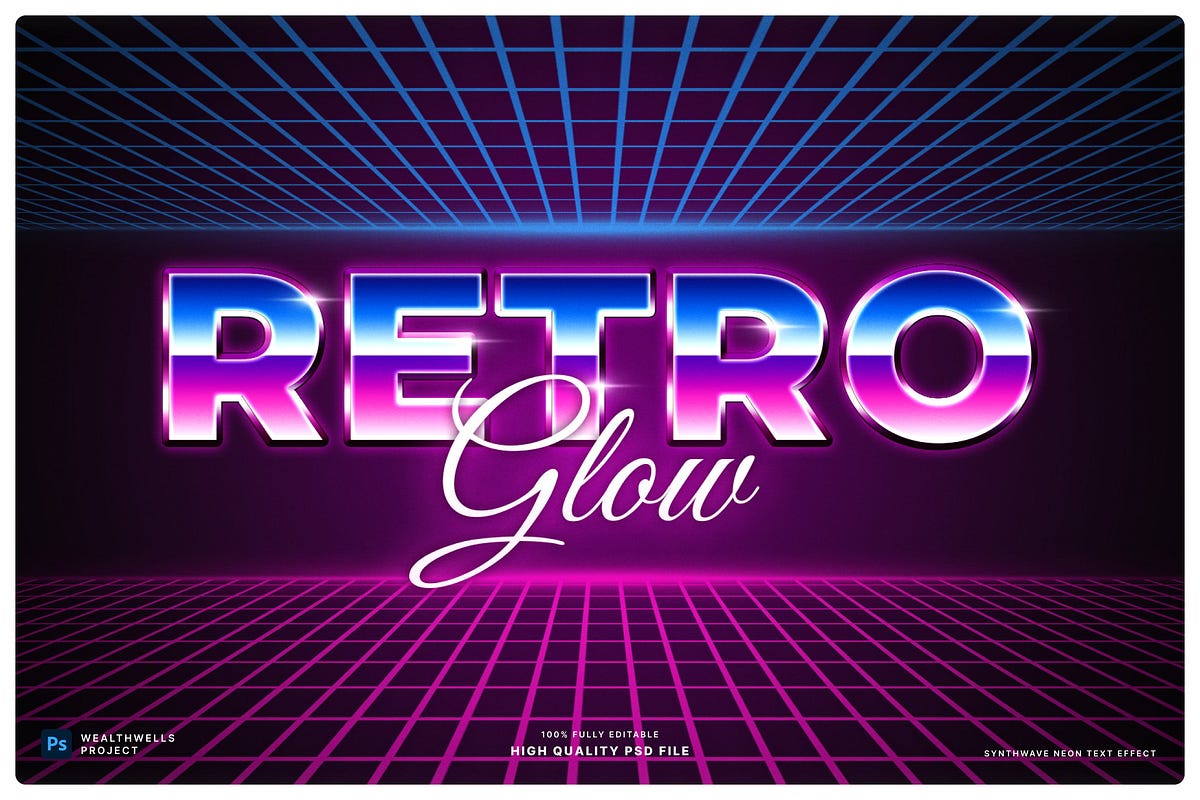 Synthwave Neon Text Effect by CraftyCanvas Oct, 2024 Medium
